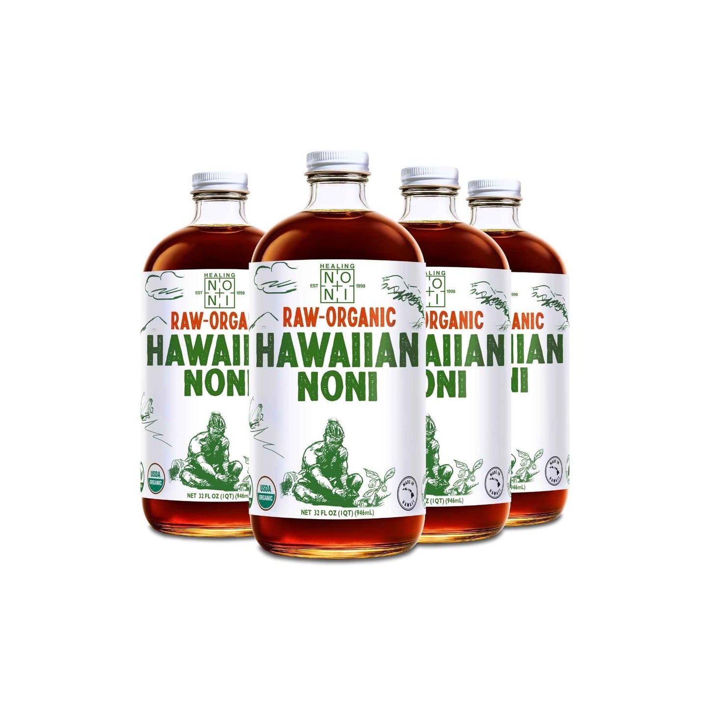 Raw - 100% Pure Noni Juice - USDA Organic