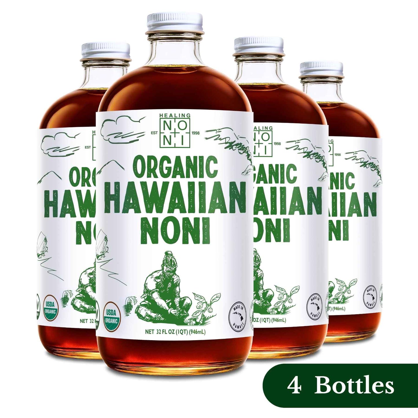 Original - 100% Pure Hawaiian Noni Juice -  USDA Organic