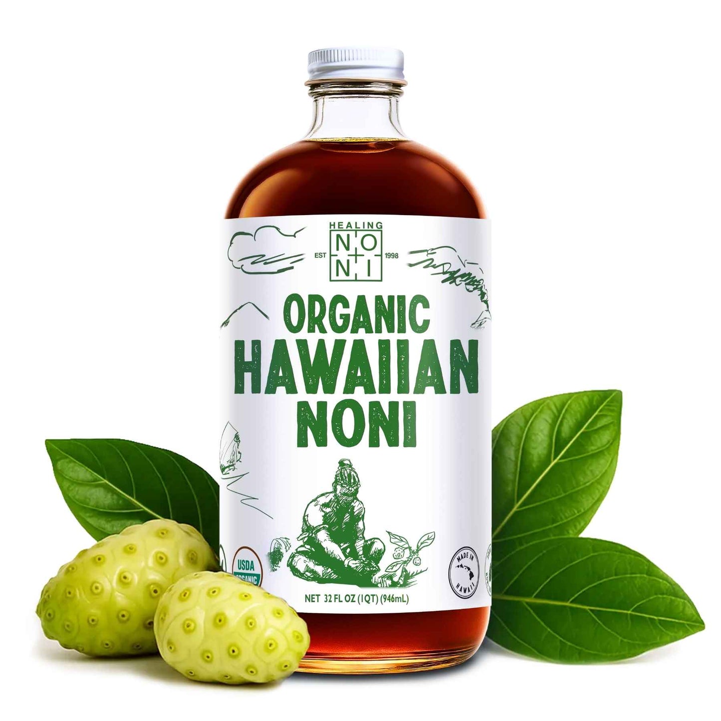 Original - 100% Pure Hawaiian Noni Juice -  USDA Organic