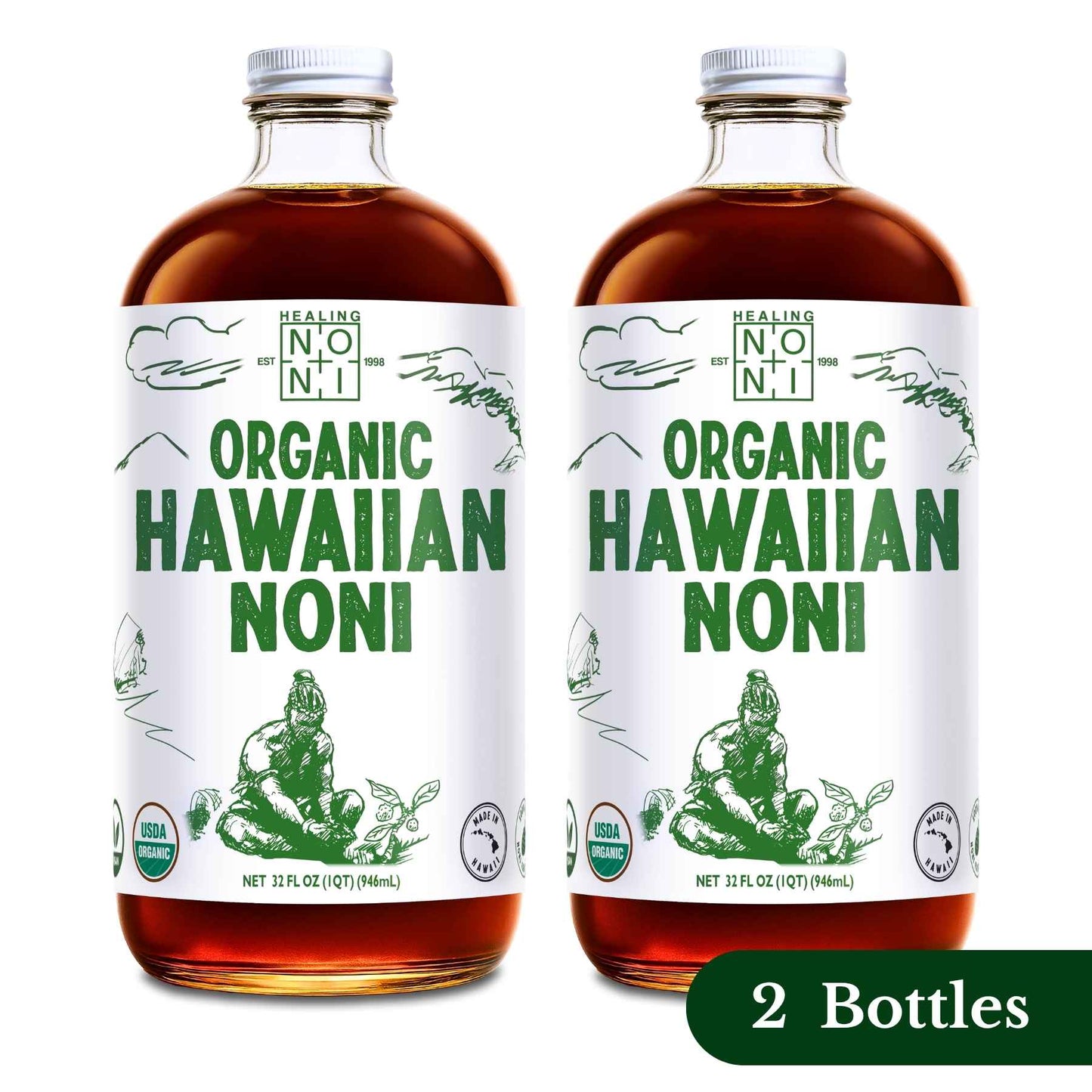 Original - 100% Pure Hawaiian Noni Juice -  USDA Organic